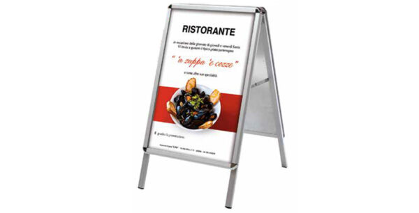 Cavalletto Bifacciale Plastica